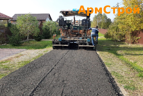 Укладка асфальтовой крошки ﻿Москве