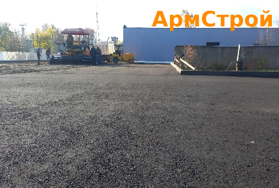 Укладка асфальтовой крошки ﻿Москве