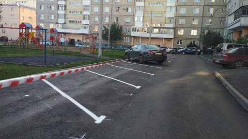 разметка парковки  москве